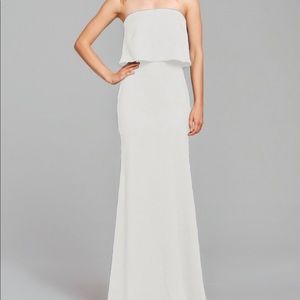 Hayley Paige Occasions Strapless White Bridal Gown